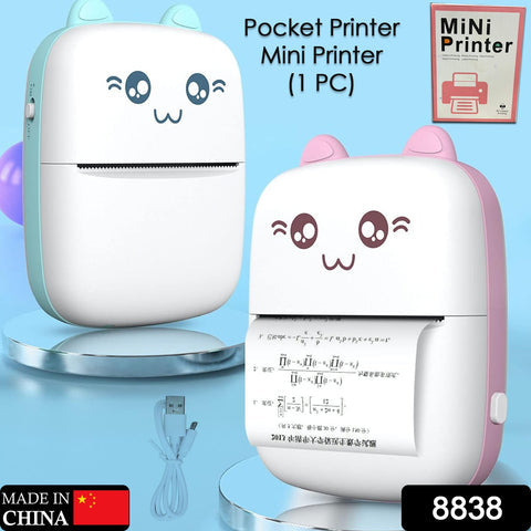 Pocket Mini Printer, Mobile Phone Bluetooth Connection Wireless Mini Thermal Printer with Android or iOS APP, Portable Smart Printer with Fast Paper Output and Thermal Paper Roll Description:- HIGH QUALITY PRINTING with low power consumption and built-in