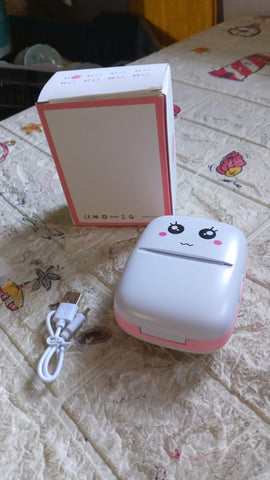 Pocket Mini Printer, Mobile Phone Bluetooth Connection Wireless Mini Thermal Printer with Android or iOS APP, Portable Smart Printer with Fast Paper Output and Thermal Paper Roll Description:- HIGH QUALITY PRINTING with low power consumption and built-in